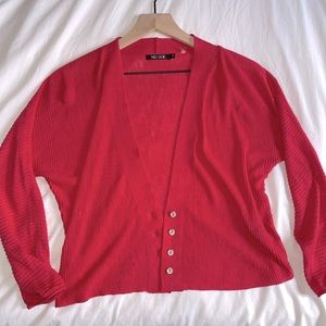 Coral/Red Cardigan
